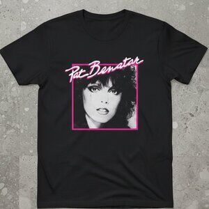 Pat Benatar Vintage Graphic Tee – 80s Rock Icon Shirt – Retro Neon Portrait